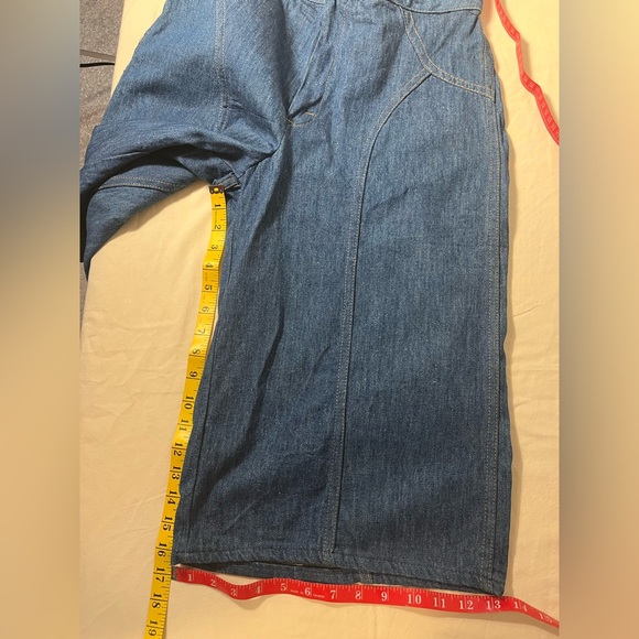 Vintage 70s Denim Wide Leg High Waisted Culottes Small - Picture 10 of 11